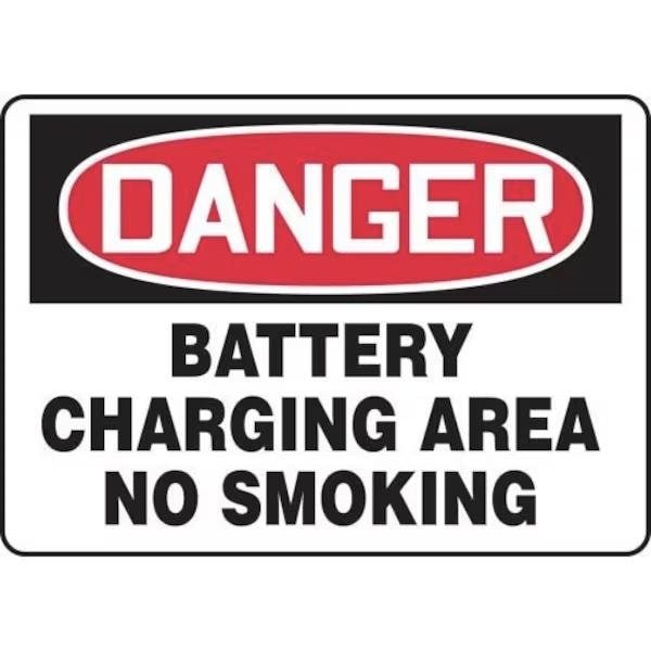 Accuform OSHA DANGER SAFETY SIGN BATTERY MCHL220XV MCHL220XV - main